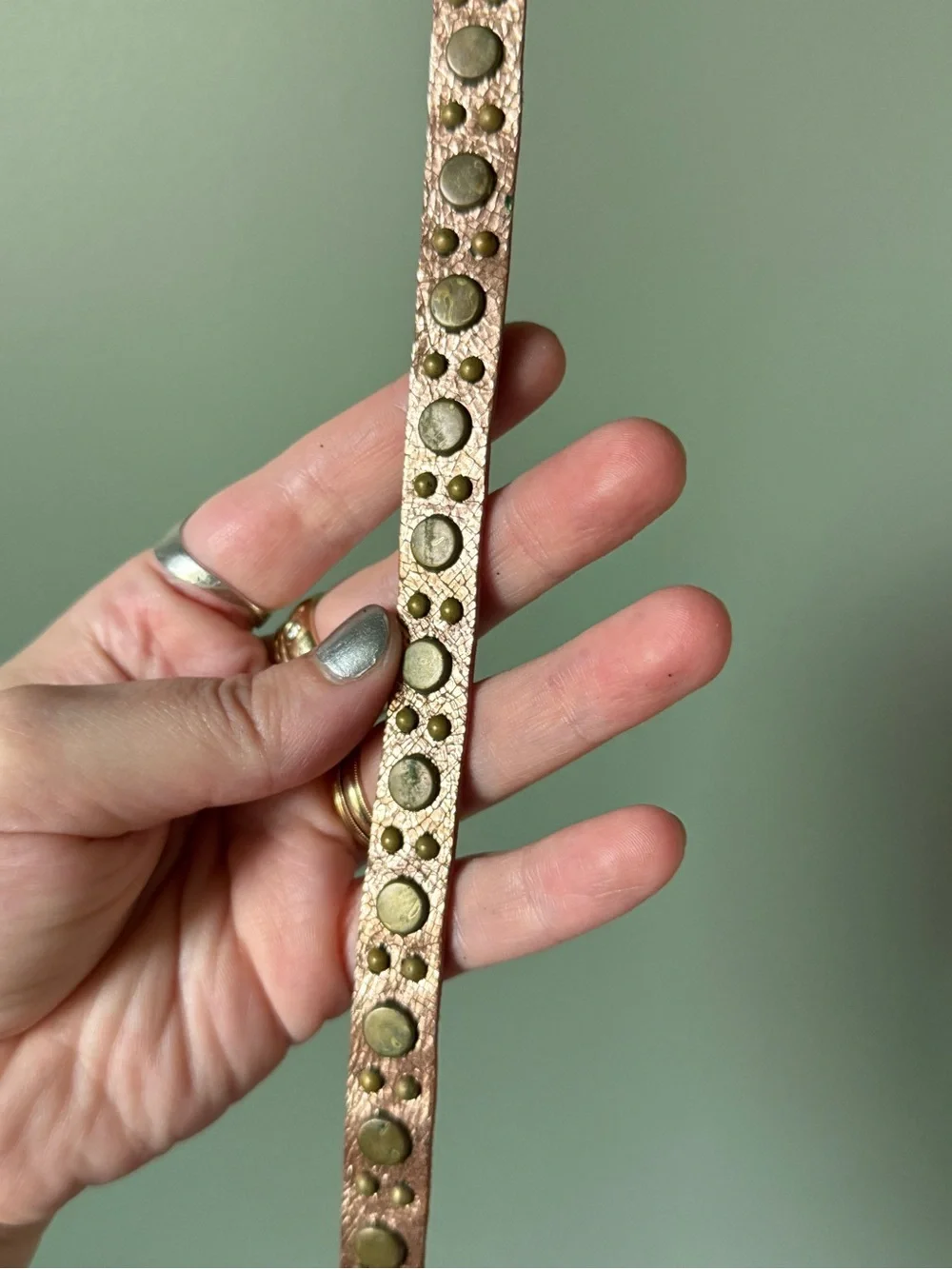J. Crew - Studded Leather Belt - Size 32